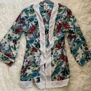 ASOS/Sacred Hawk Floral Unisex Kimono